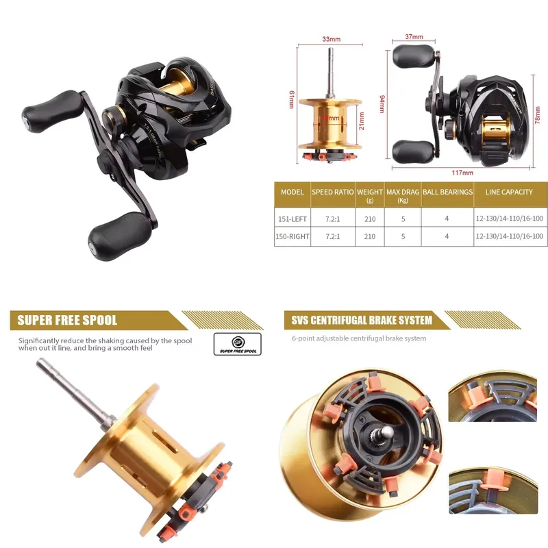 Moulinet de pêche Bass One Xt  - Baitcasting Reel avis et prix